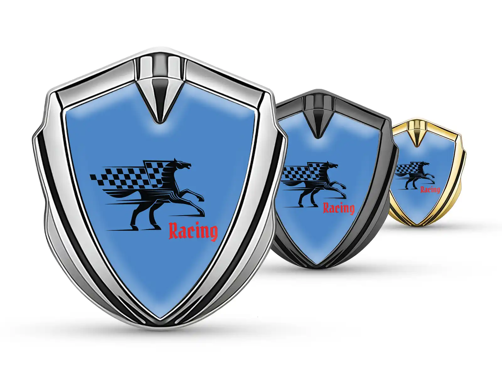 Emblem Car Badge Tuning Inspired Shiny Metal